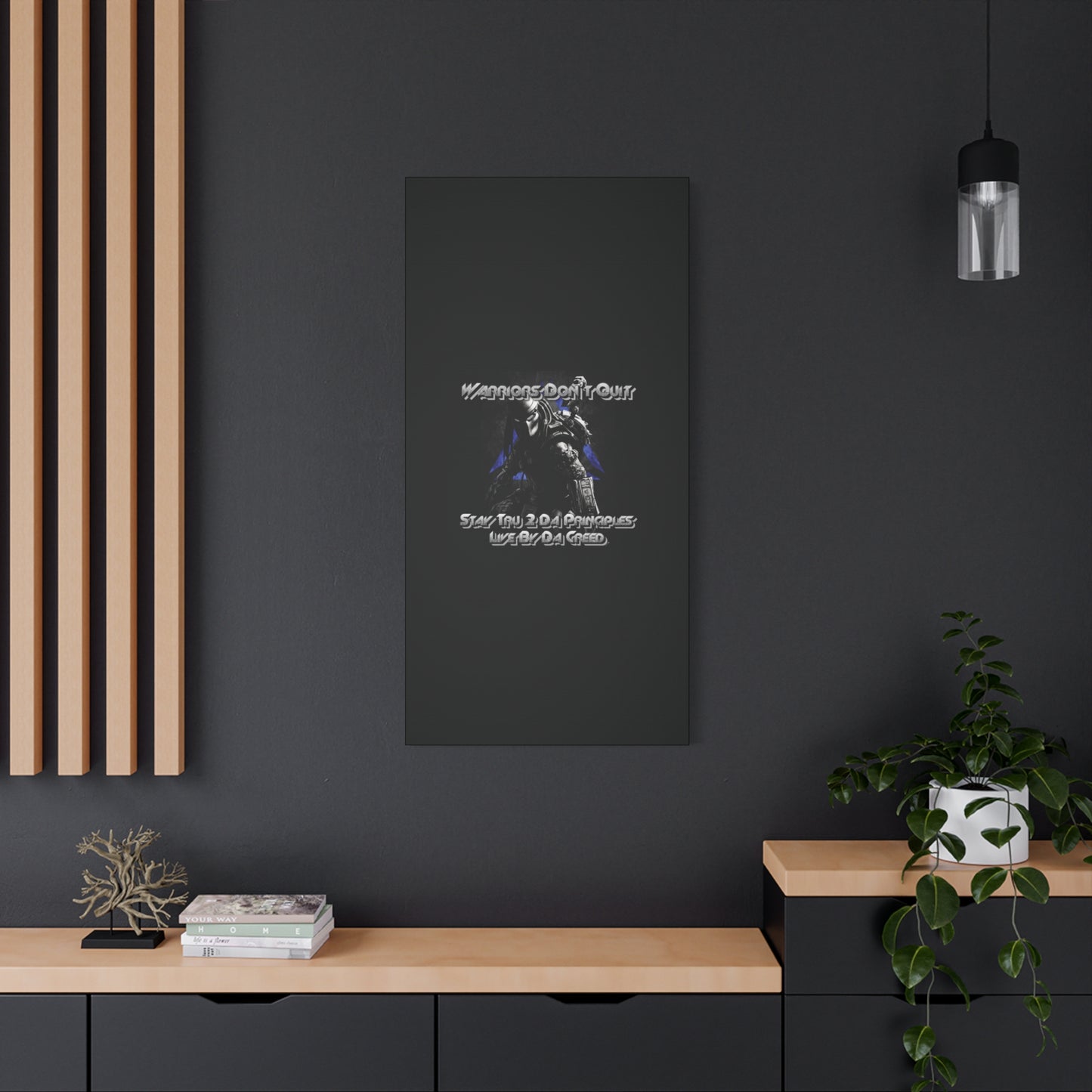 "Warrior's Creed" Canvas Wall Art