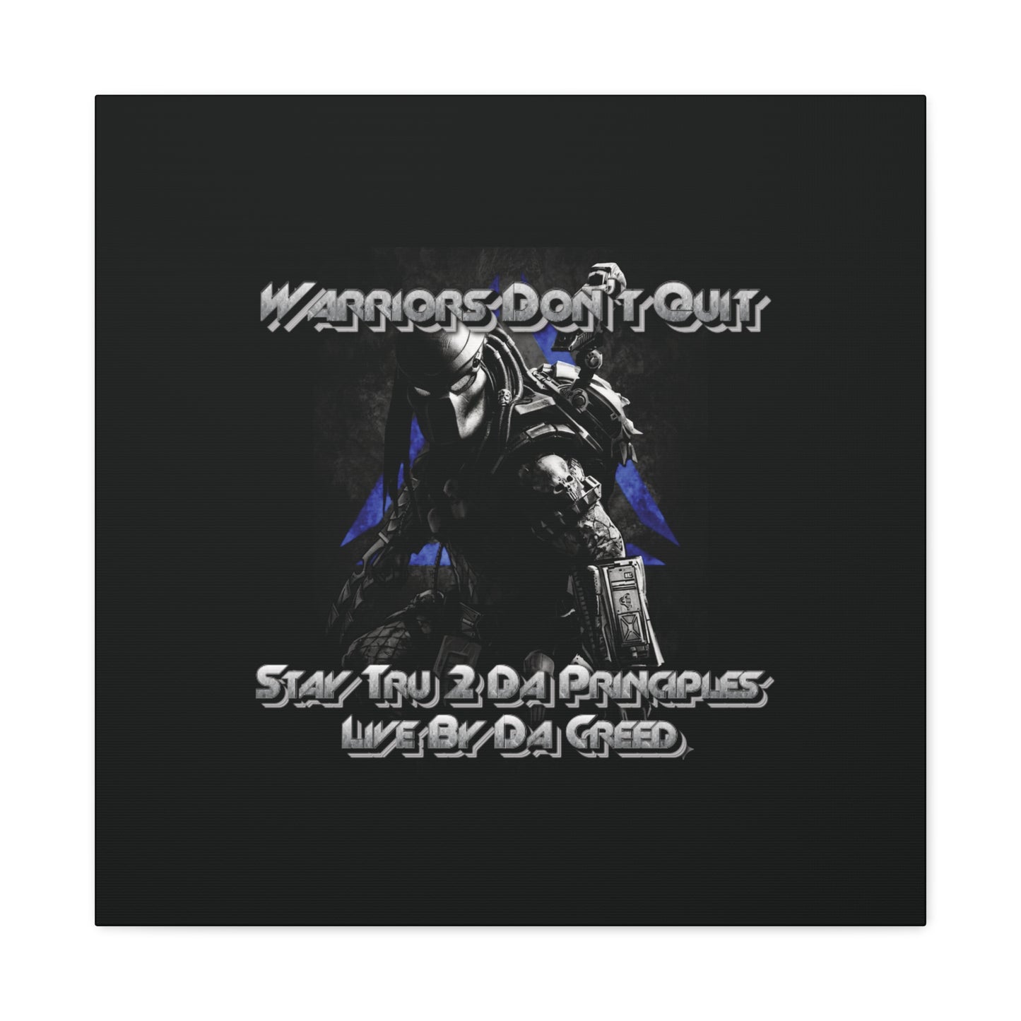 "Warrior's Creed" Canvas Wall Art