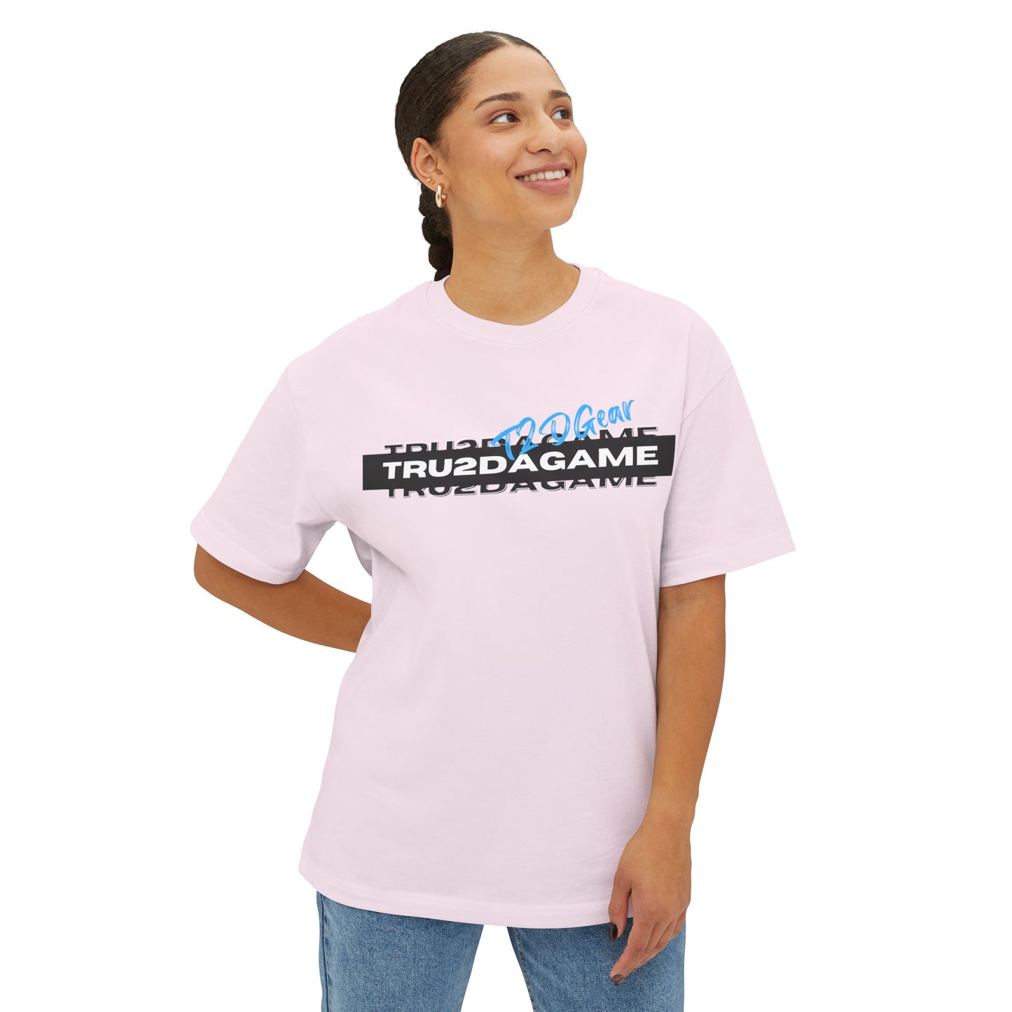 Tru2DaGame(T2DGear) Logo Oversized Boxy Tee