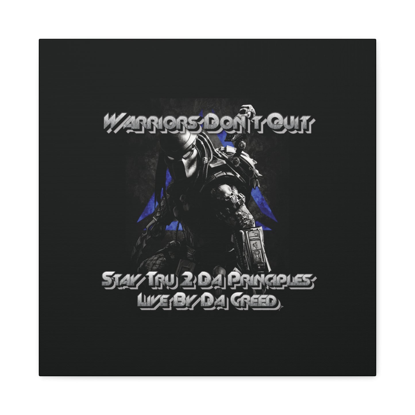 "Warrior's Creed" Canvas Wall Art