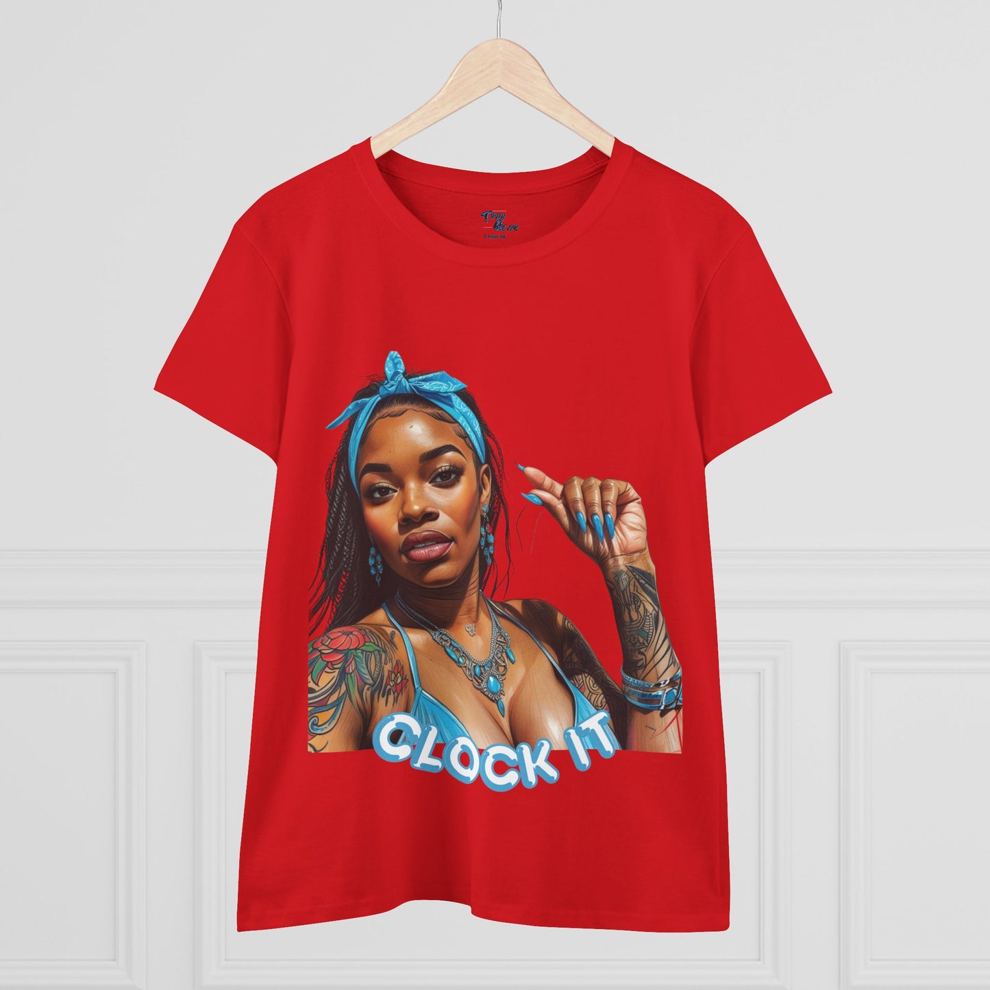 "Clock It" Cotton Graphic Tee