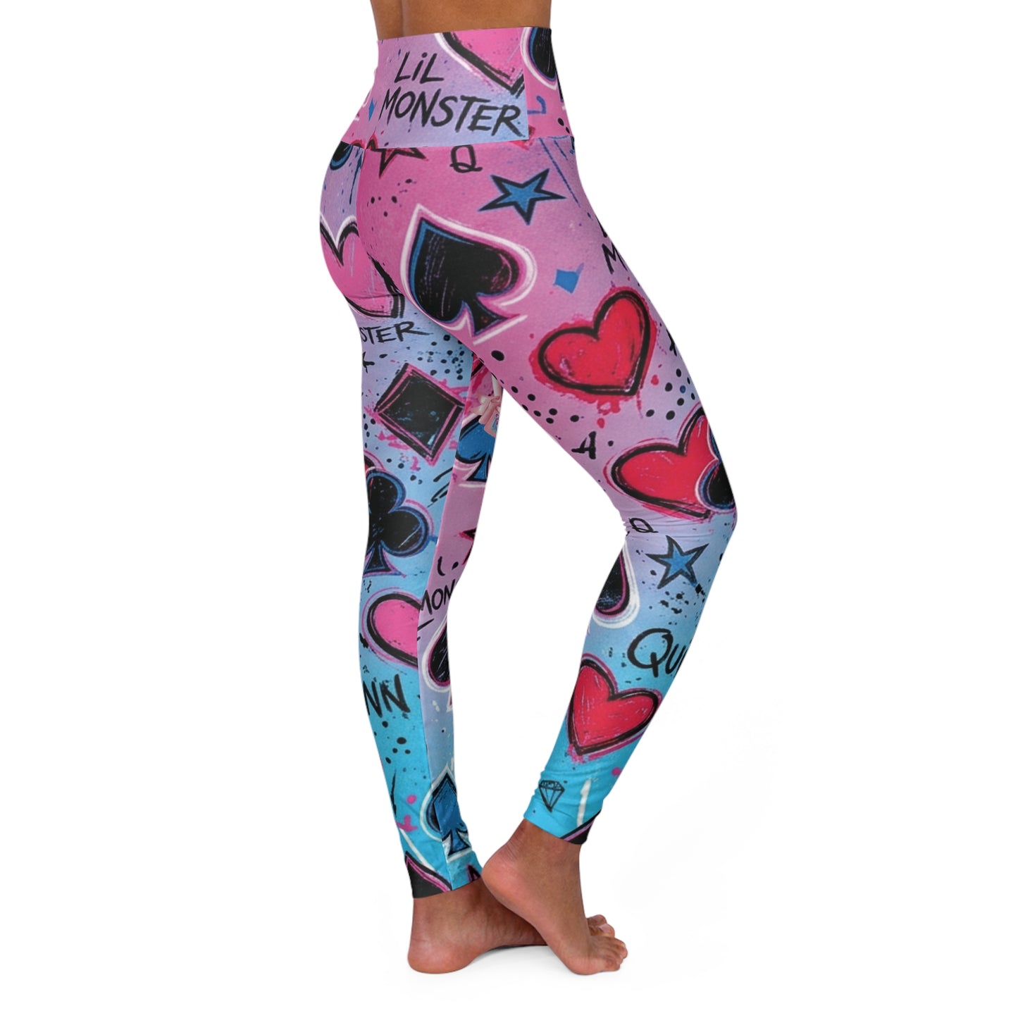 "Twisted/Toxic Love" High-Waisted Leggings