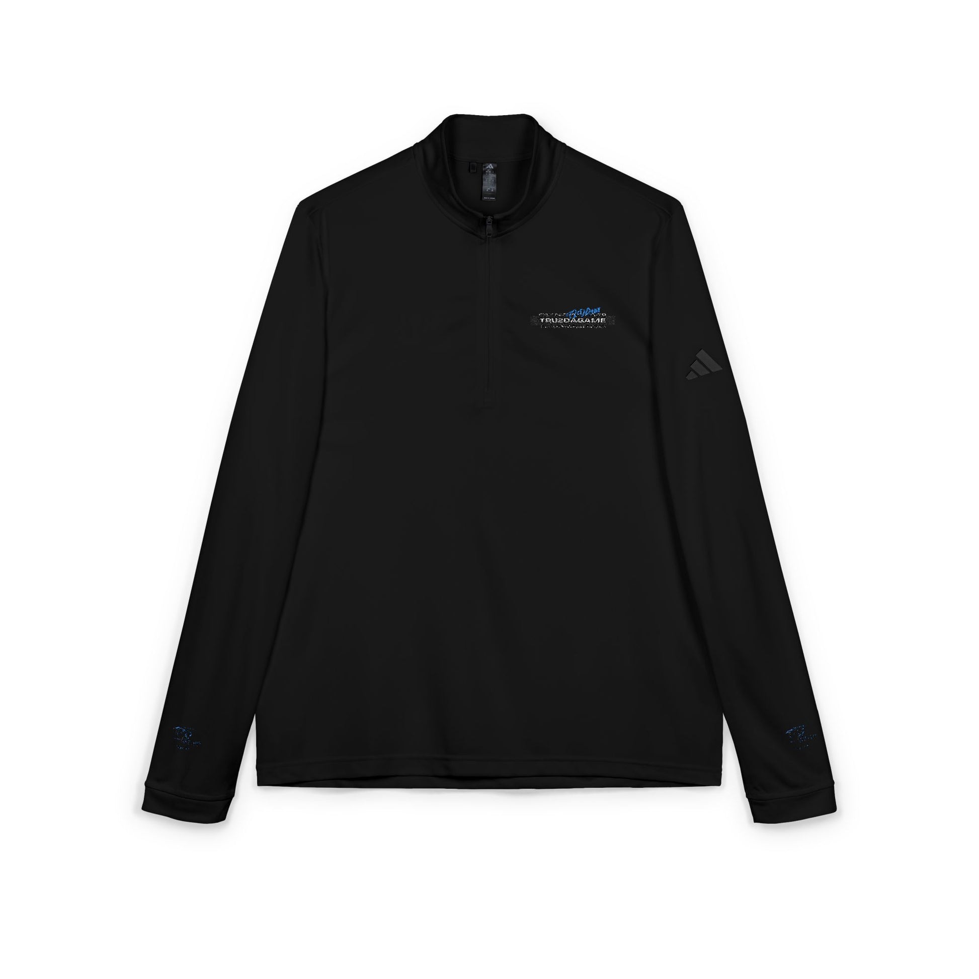 Tru2DaGame(T2DGear) Logo Embroidered Quarter-Zip — adidas® Minimal Logo