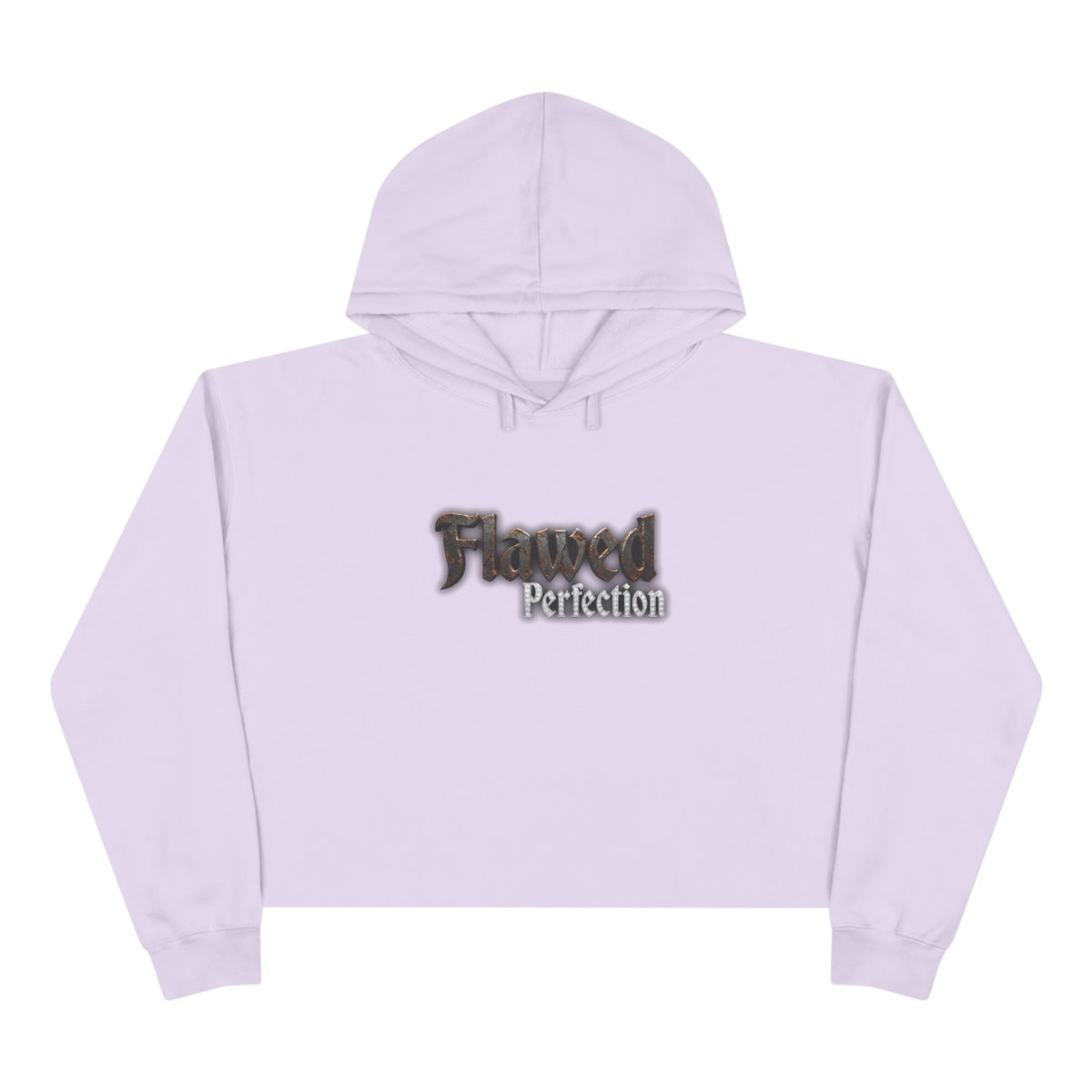 Flawed Perfection Graphic Crop Hoodie