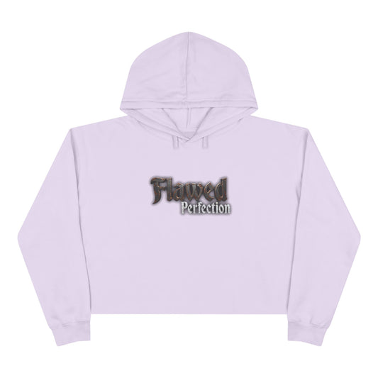 Flawed Perfection Graphic Crop Hoodie