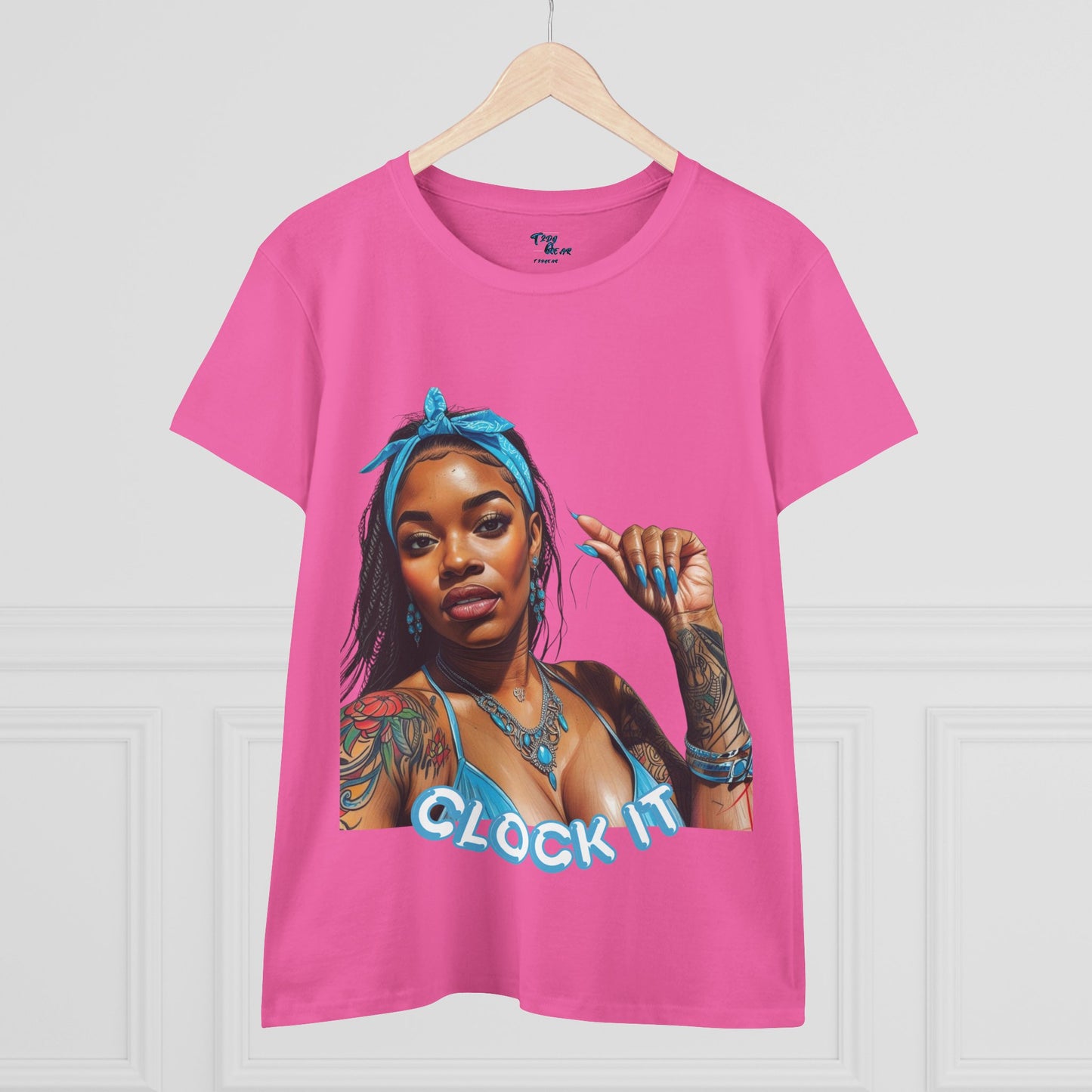 "Clock It" Cotton Graphic Tee