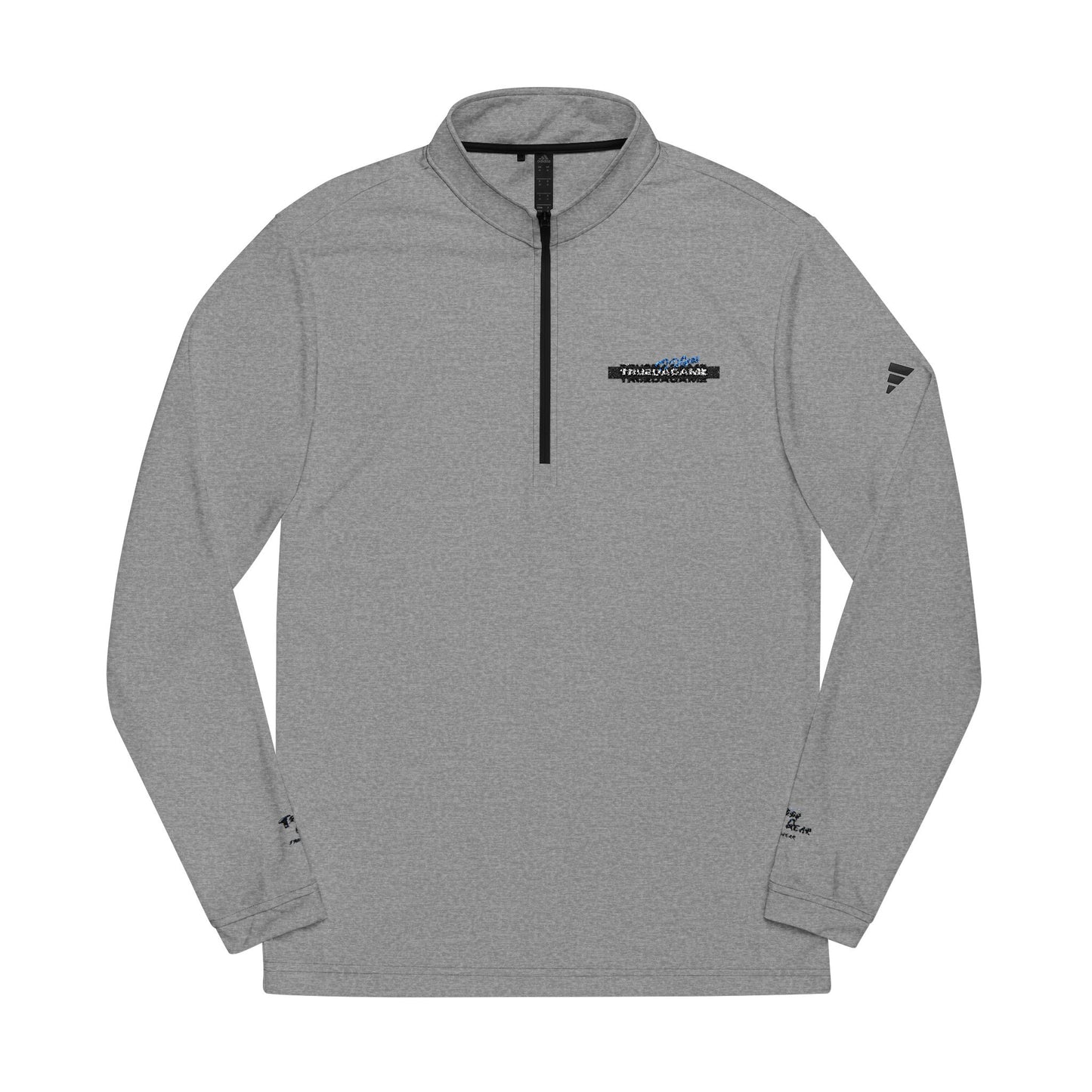 Tru2DaGame(T2DGear) Logo Embroidered Quarter-Zip — adidas® Minimal Logo