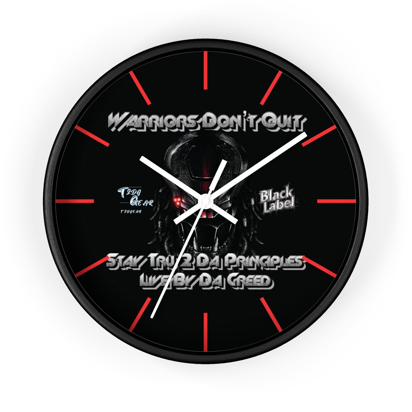 "Warrior's Creed" Wall Clock