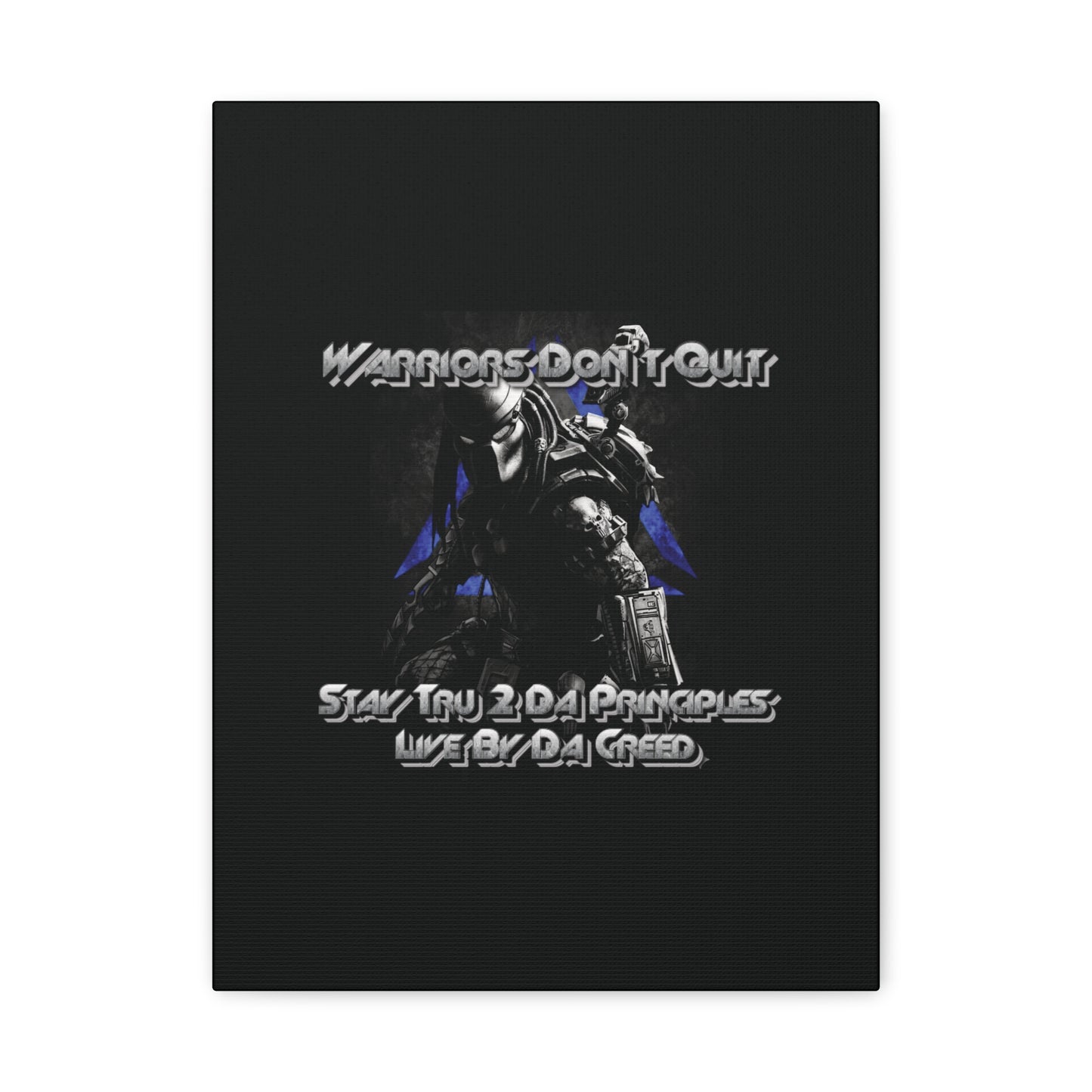 "Warrior's Creed" Canvas Wall Art