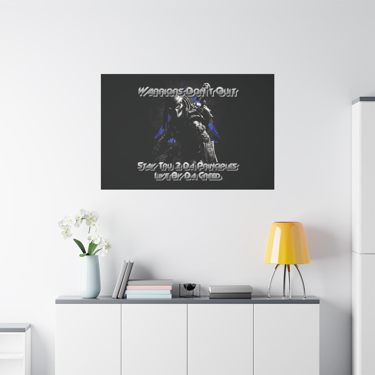 "Warrior's Creed" Canvas Wall Art