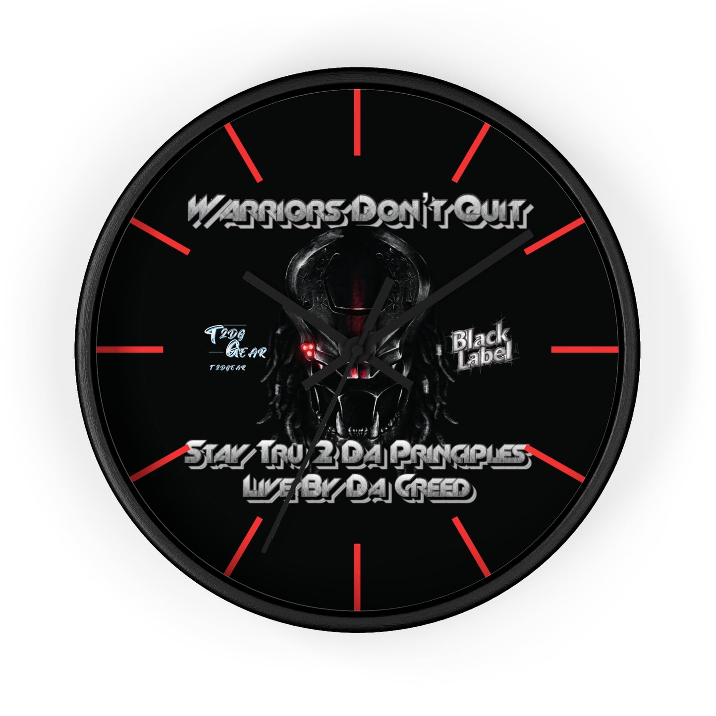 "Warrior's Creed" Wall Clock