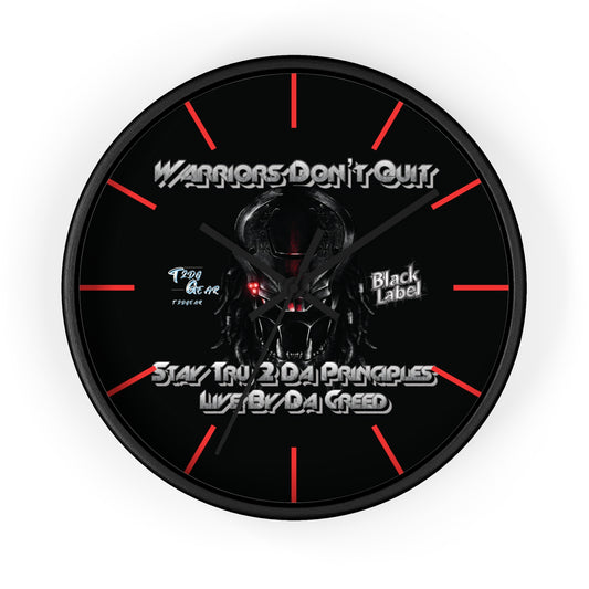 "Warrior's Creed" Wall Clock