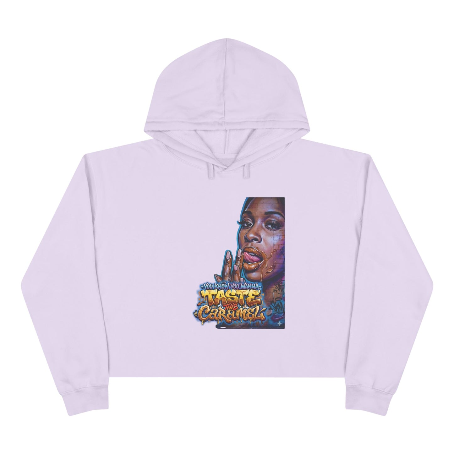 "Wanna Taste" Graphic Crop Hoodie