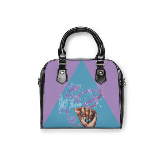 "Clock It" Glam Shoulder Bag