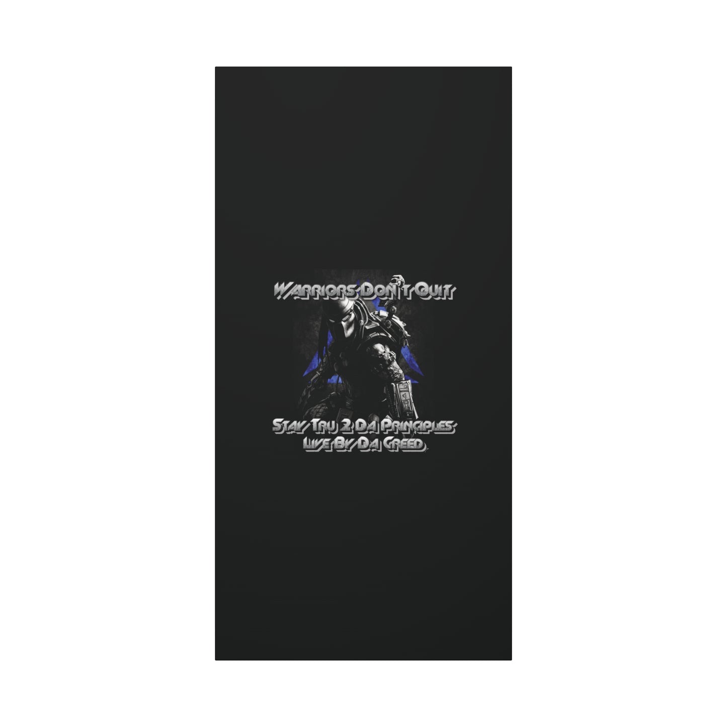 "Warrior's Creed" Canvas Wall Art