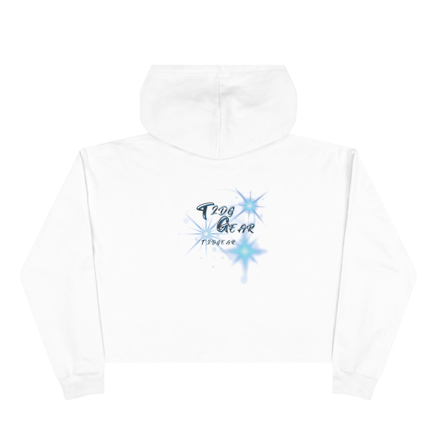 "On God" Graphic Cropped Hoodie