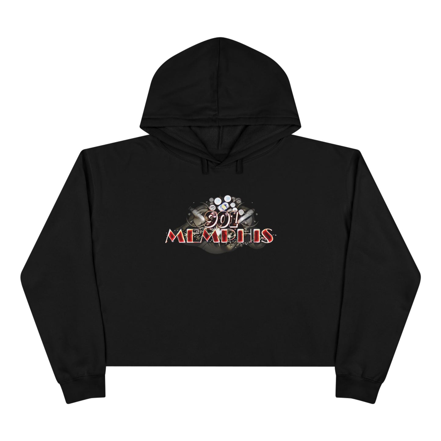"901 Memphis" Crop Hoodie