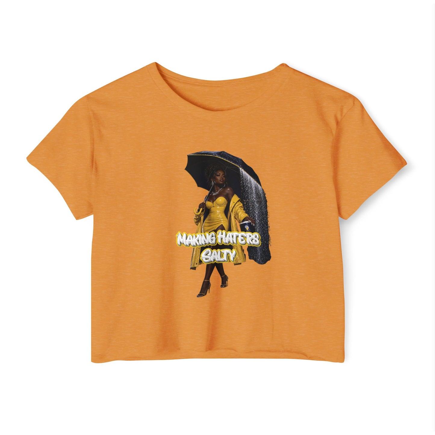 "Haters Salty" Women's Graphic Crop Tee