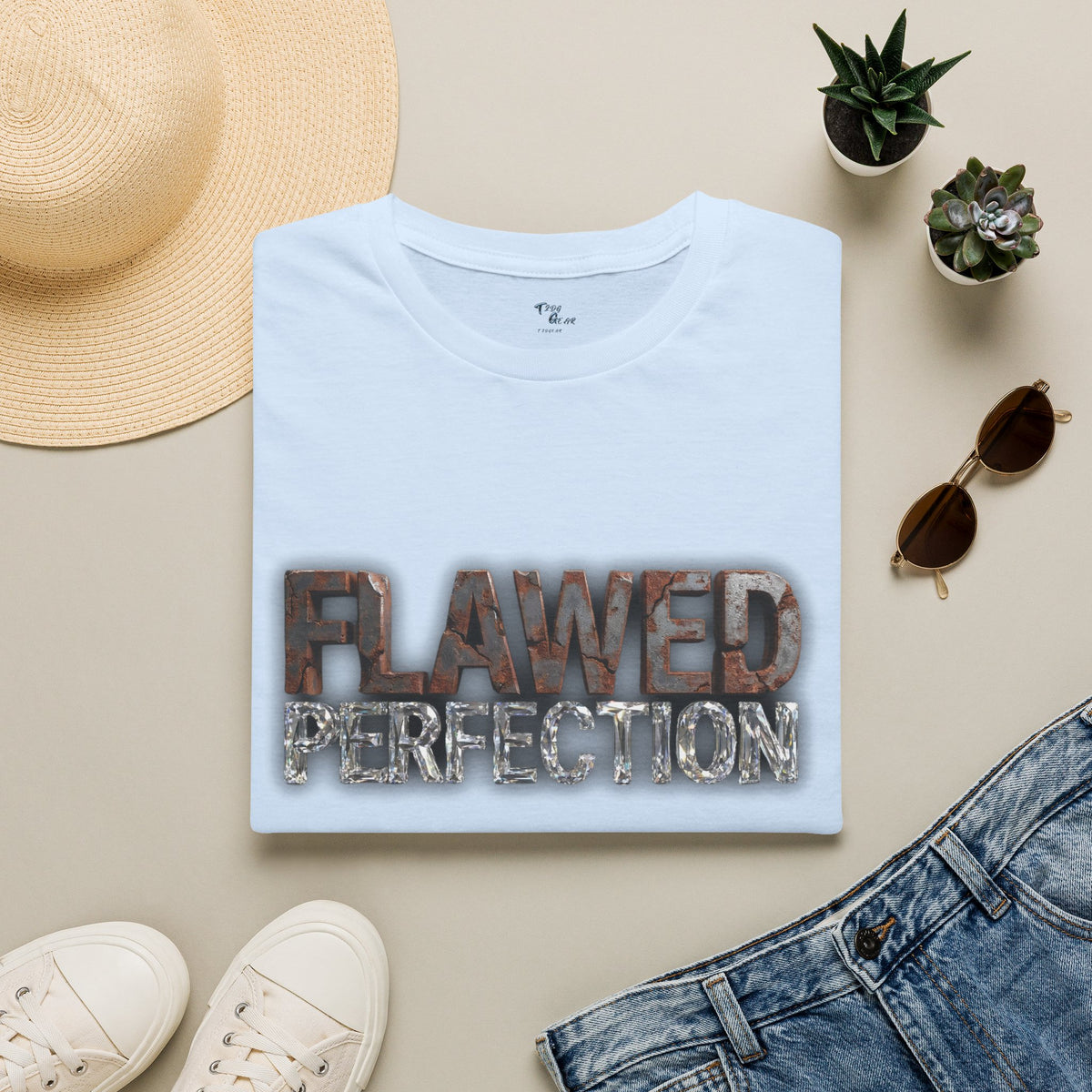 “Flawed Perfection” Men's Graphic Tee
