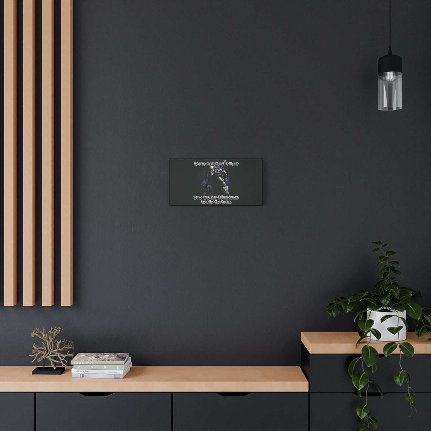 "Warrior's Creed" Canvas Wall Art