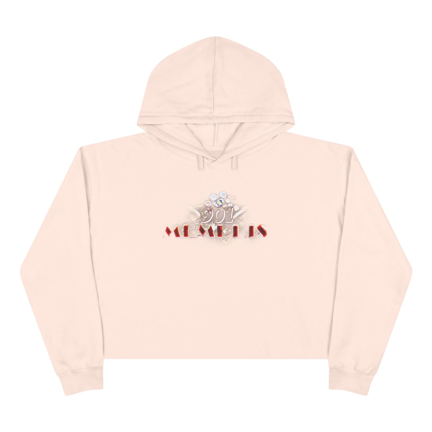 "901 Memphis" Crop Hoodie