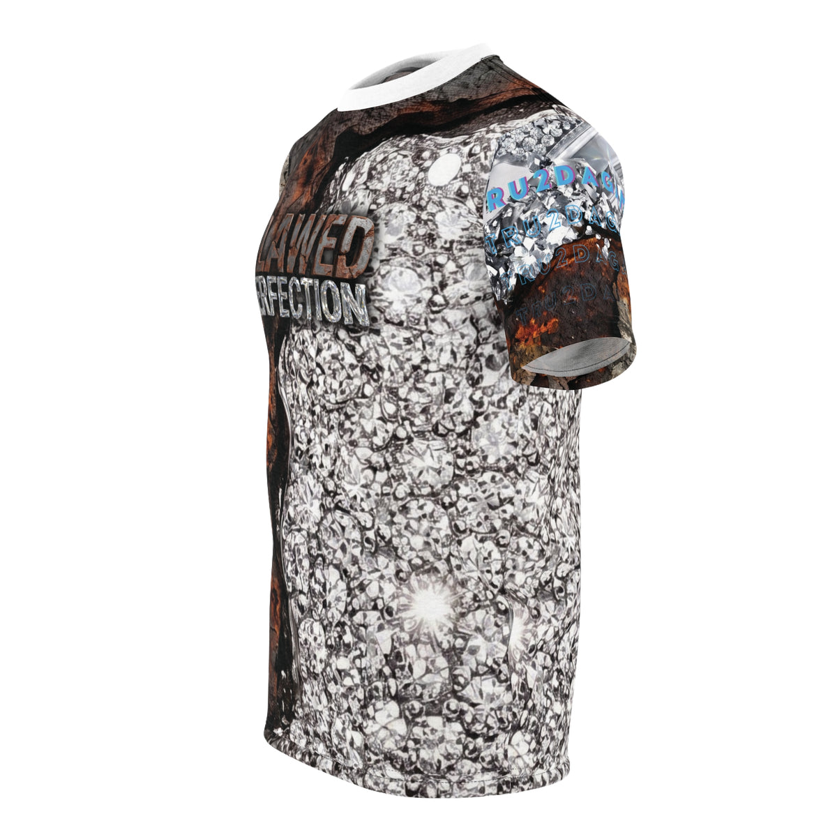 "Flawed Perfection" Men's (AOP)Graphic T-Shirt