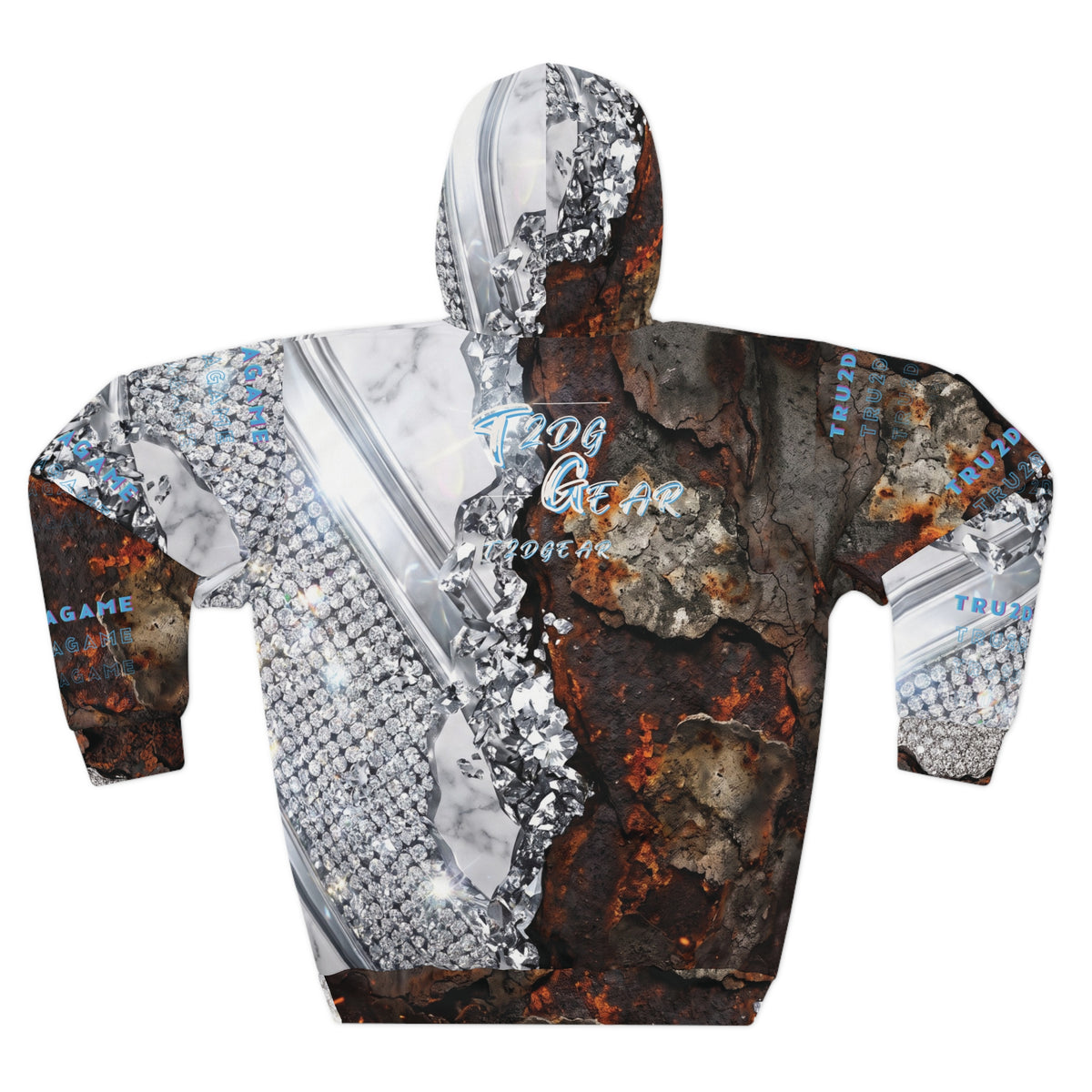"Flawed Perfection" Men's (AOP)Graphic Hoodie