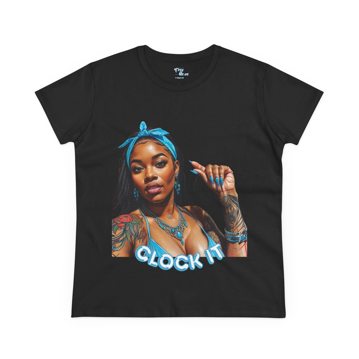 "Clock It" Cotton Graphic Tee
