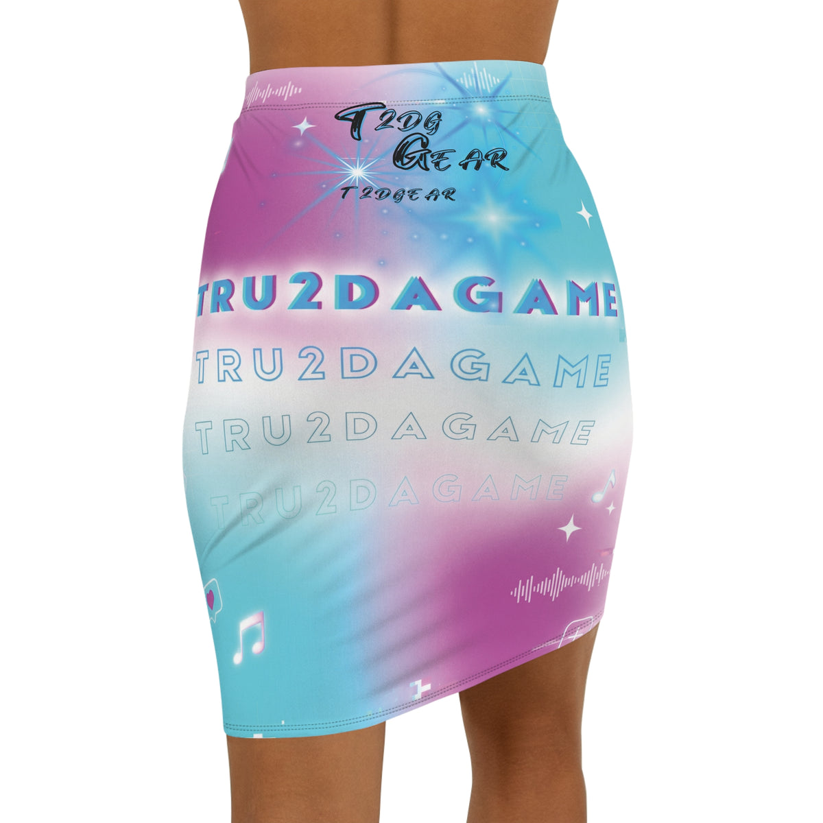 "@StewieBabii" Collection (AOP)Graphic Pencil Skirt