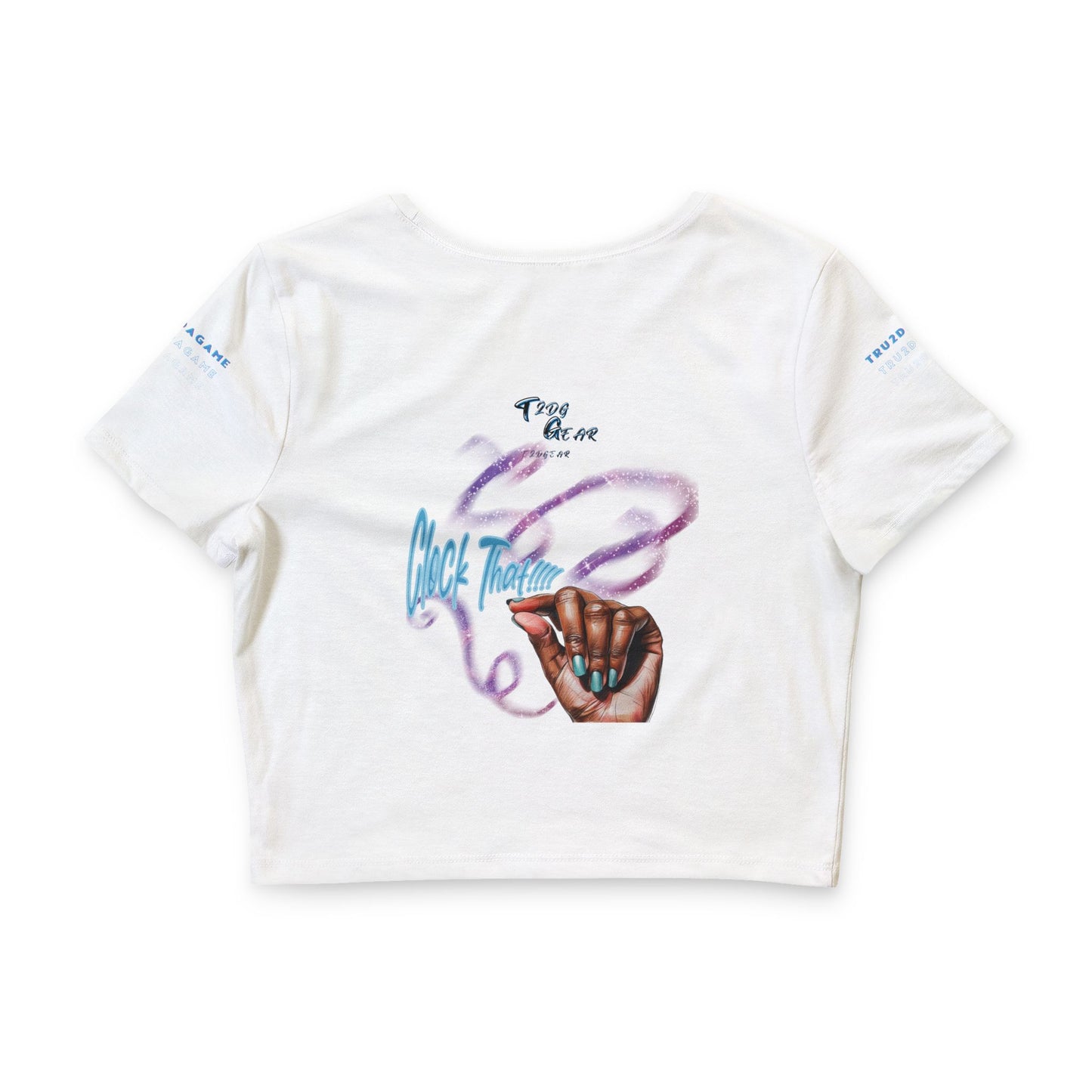 "Clock It" Graphic Crop Top