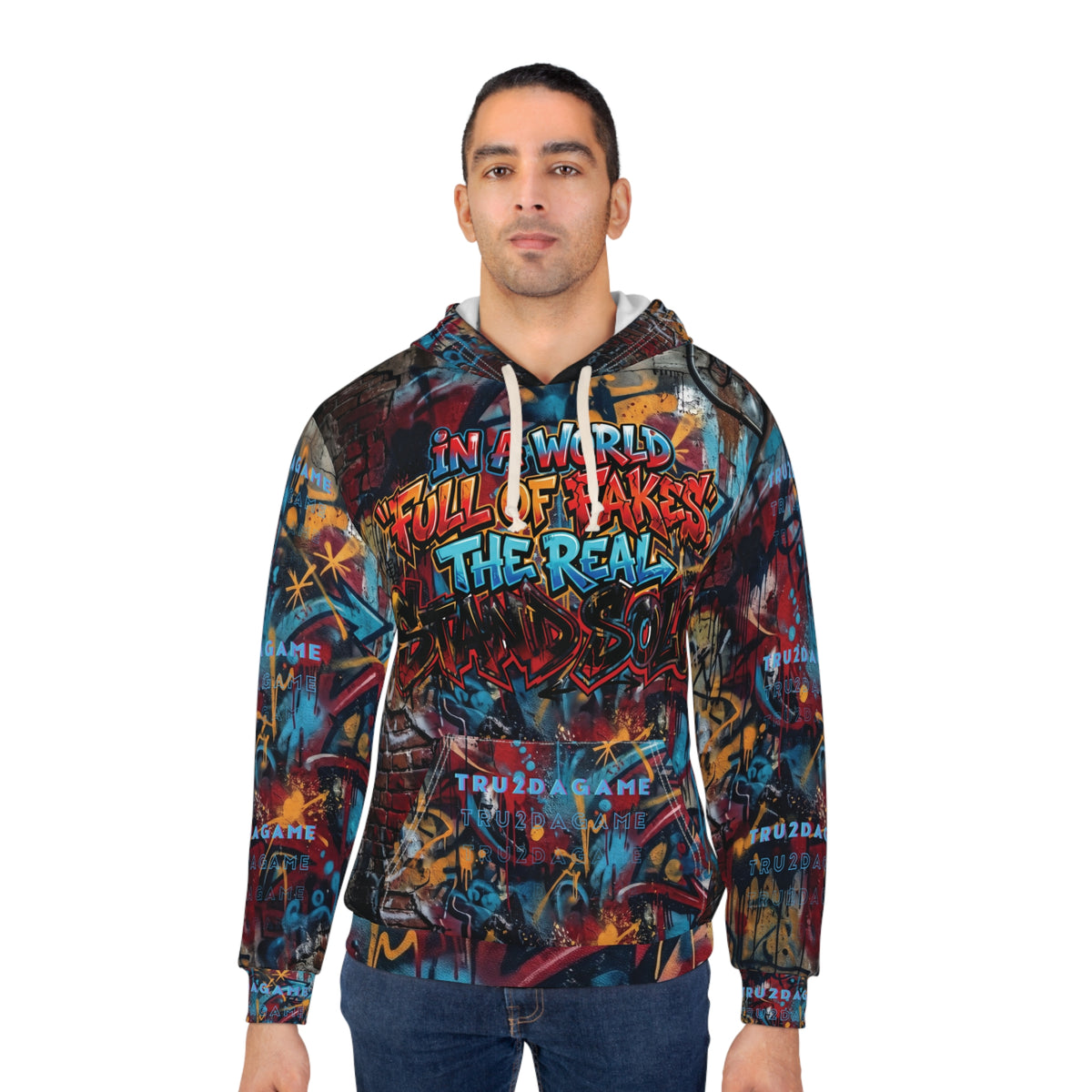 "Stand Solo" (AOP)Graphic Hoodie