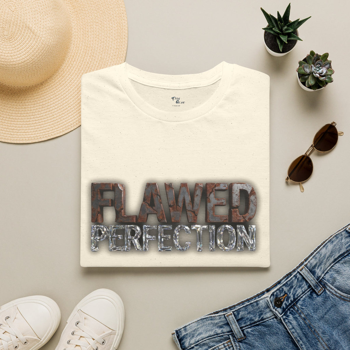“Flawed Perfection” Men's Graphic Tee