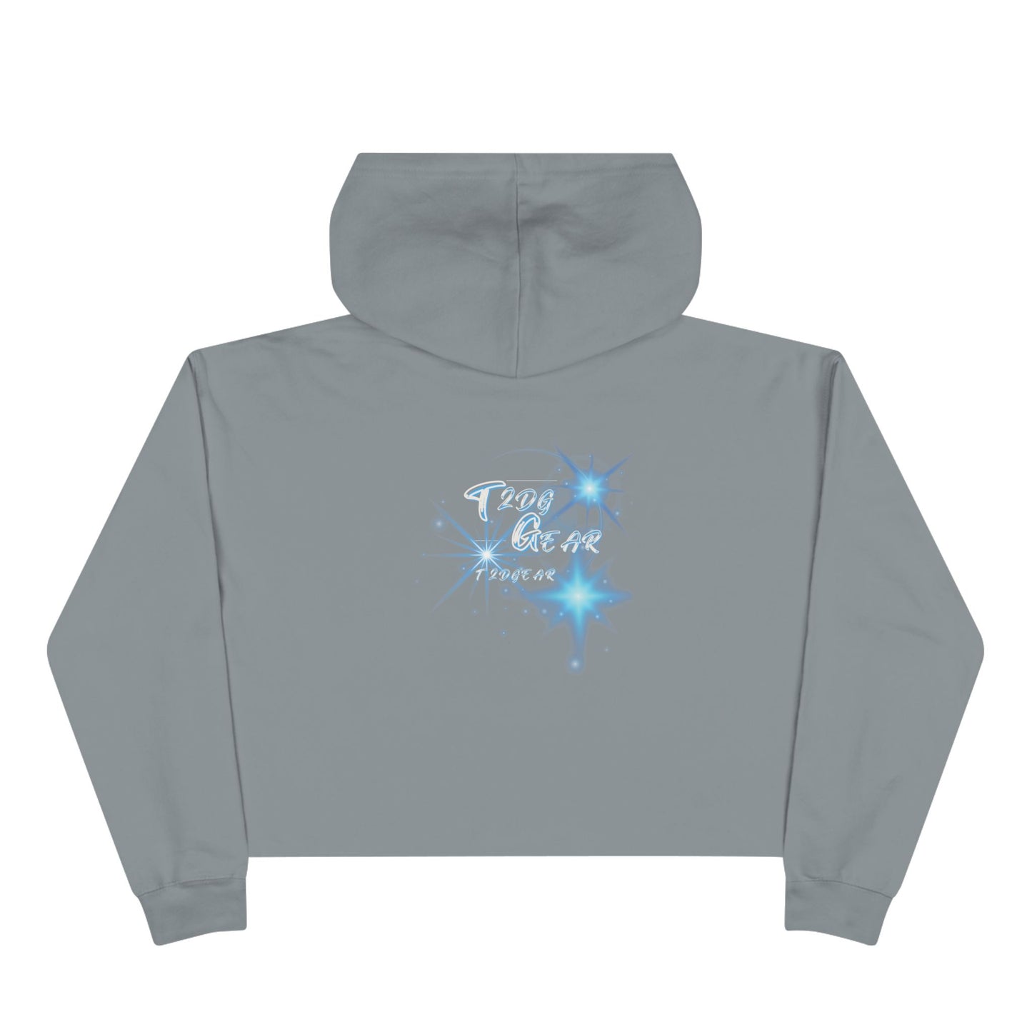 "On God" Graphic Cropped Hoodie