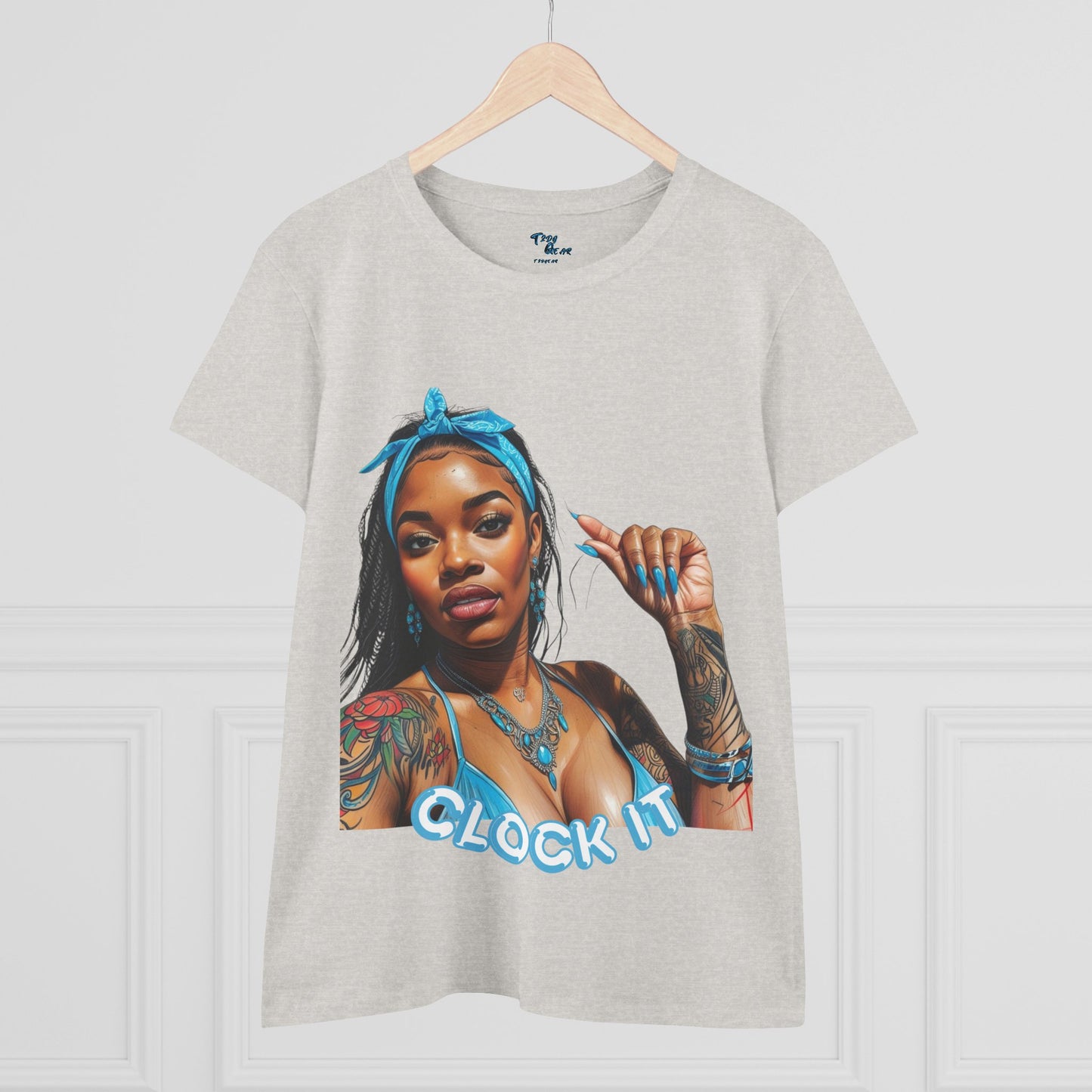 "Clock It" Cotton Graphic Tee