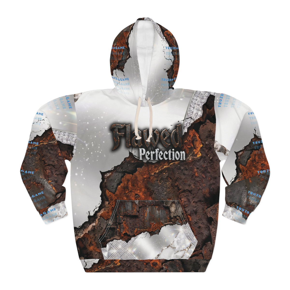 "Flawed Perfection" Women's (AOP) Pullover Hoodie