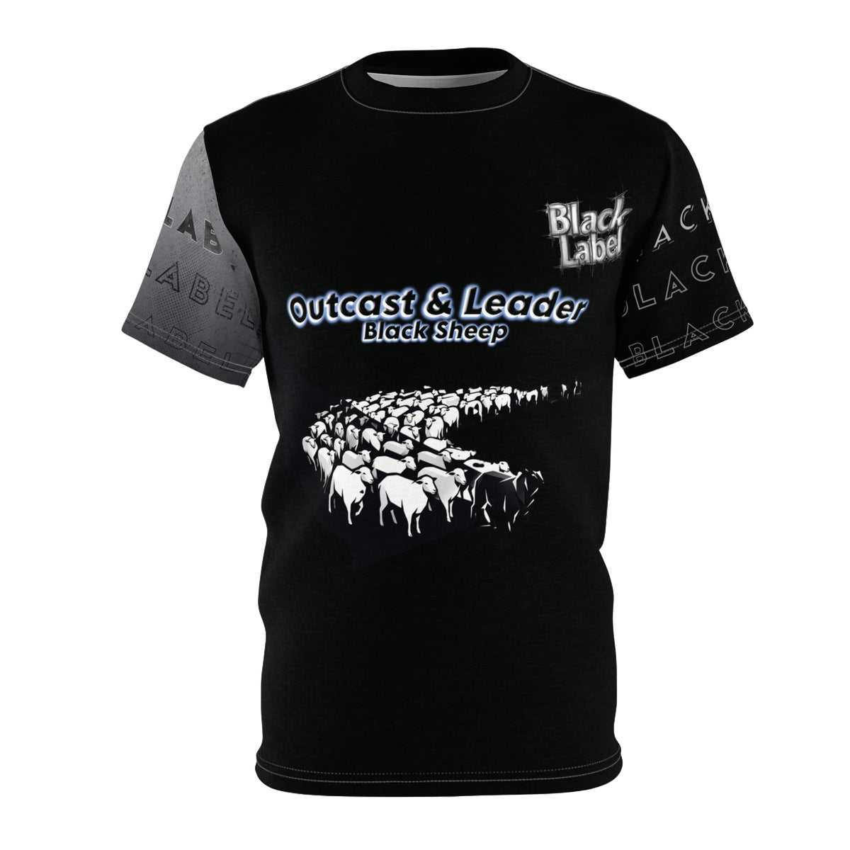 "Black Sheep" AOP Graphic T-Shirt