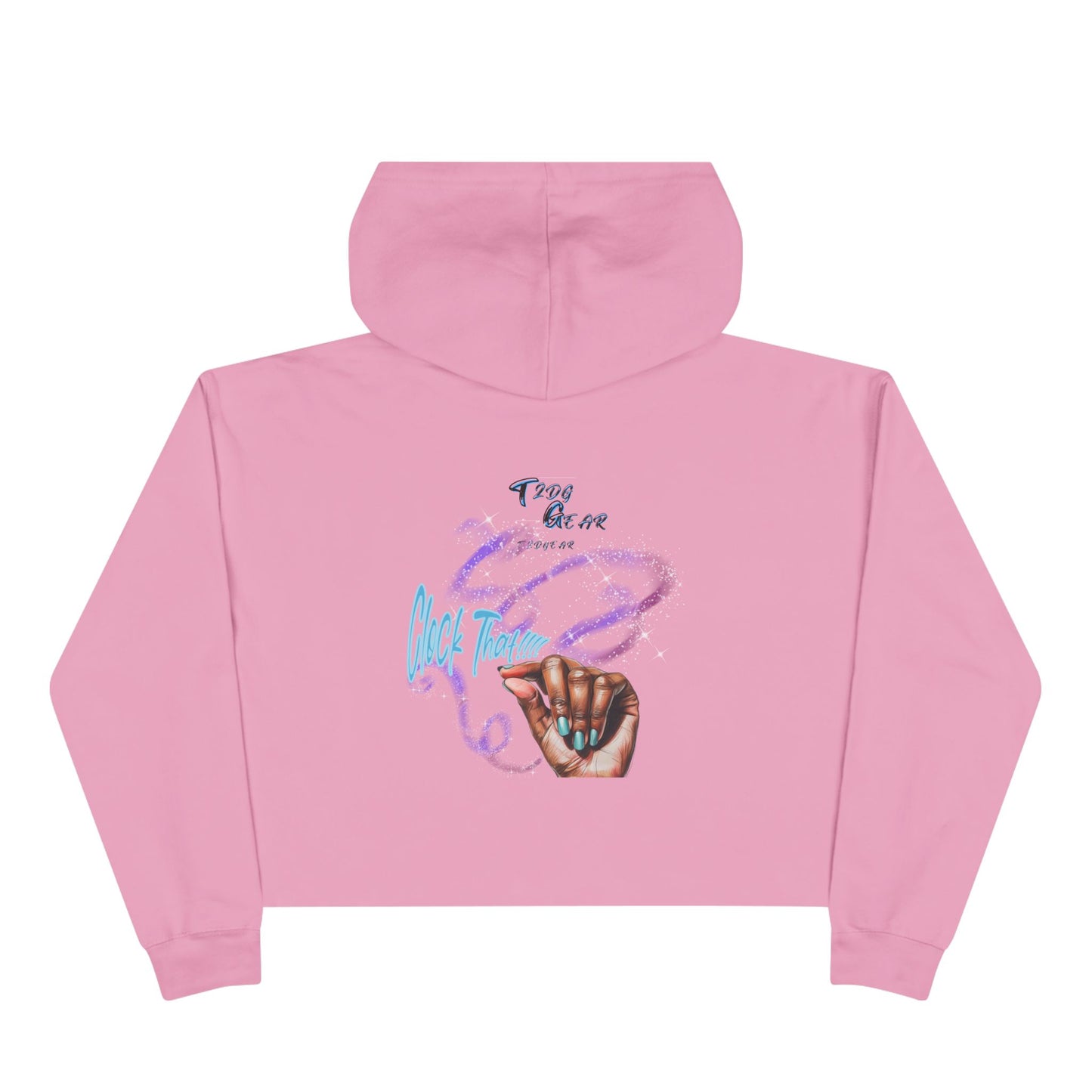 "Clock It" Crop Hoodie