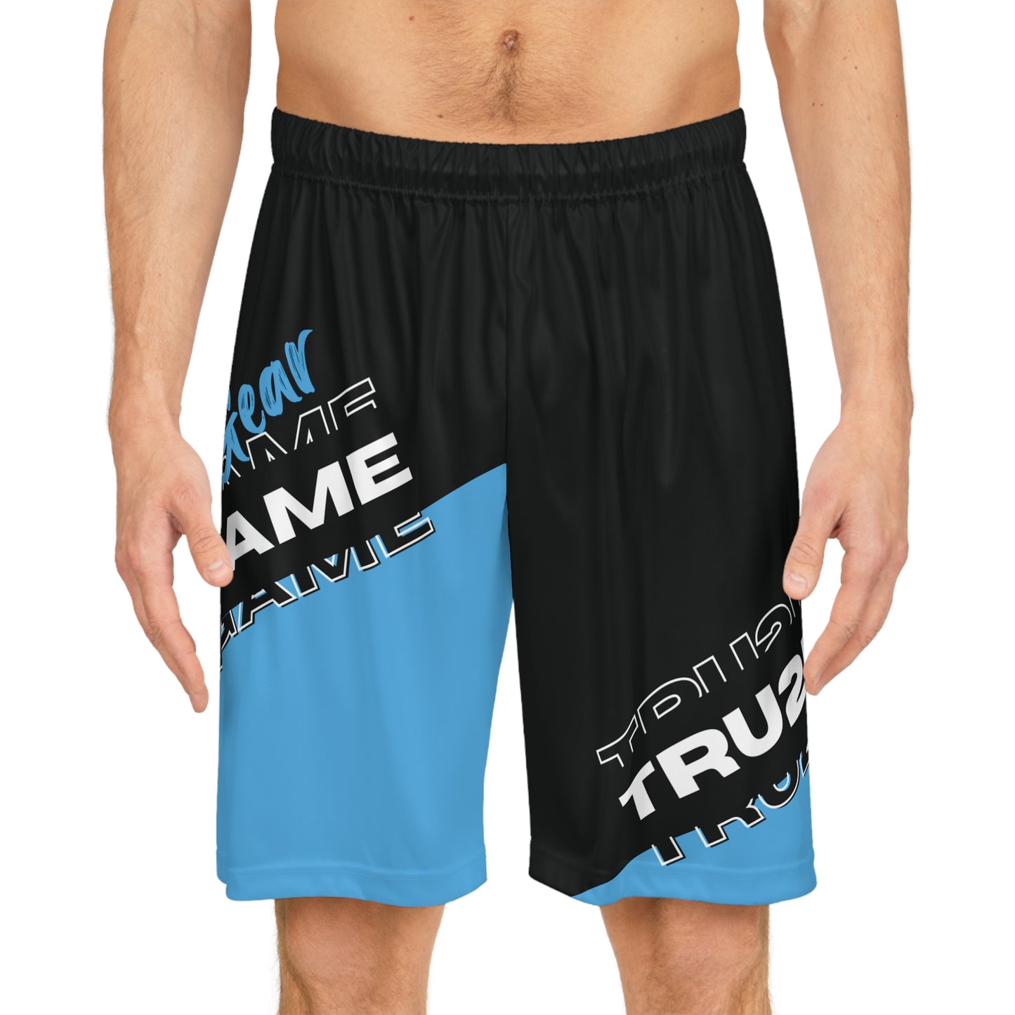 Tru2DaGame(T2DGear) Logo AOP Basketball Shorts