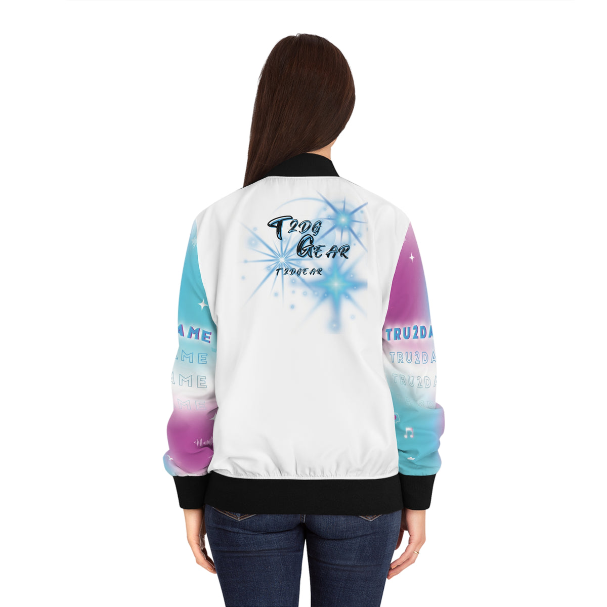 "@StewieBabii" Collection Women's (AOP)Bomber Jacket