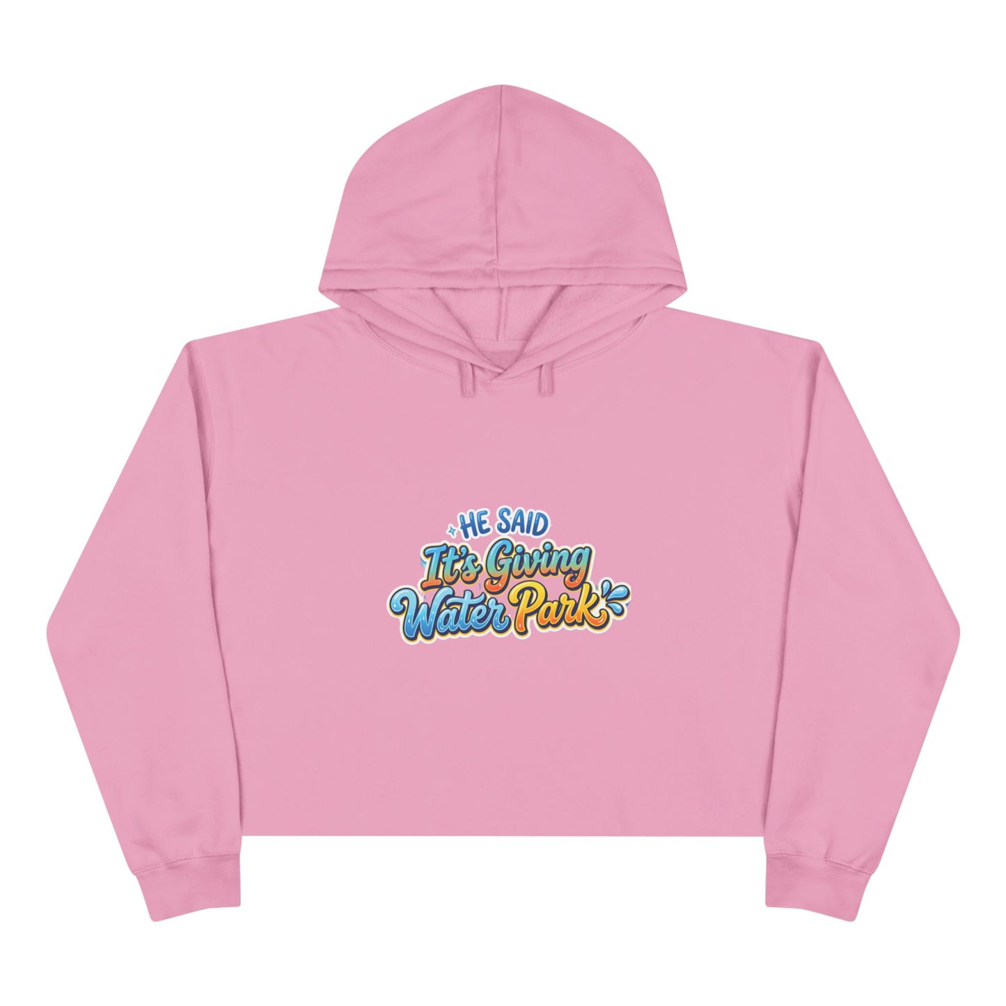 "It's Giving" Crop Hoodie