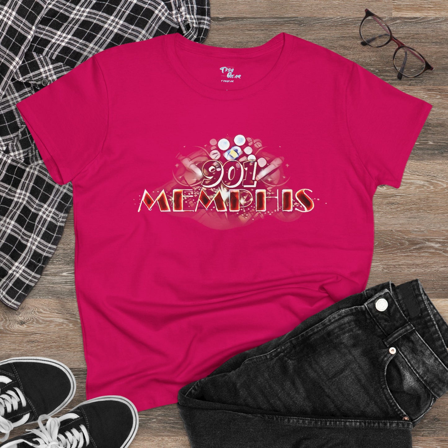 "901 Memphis" Women���s Cotton Tee