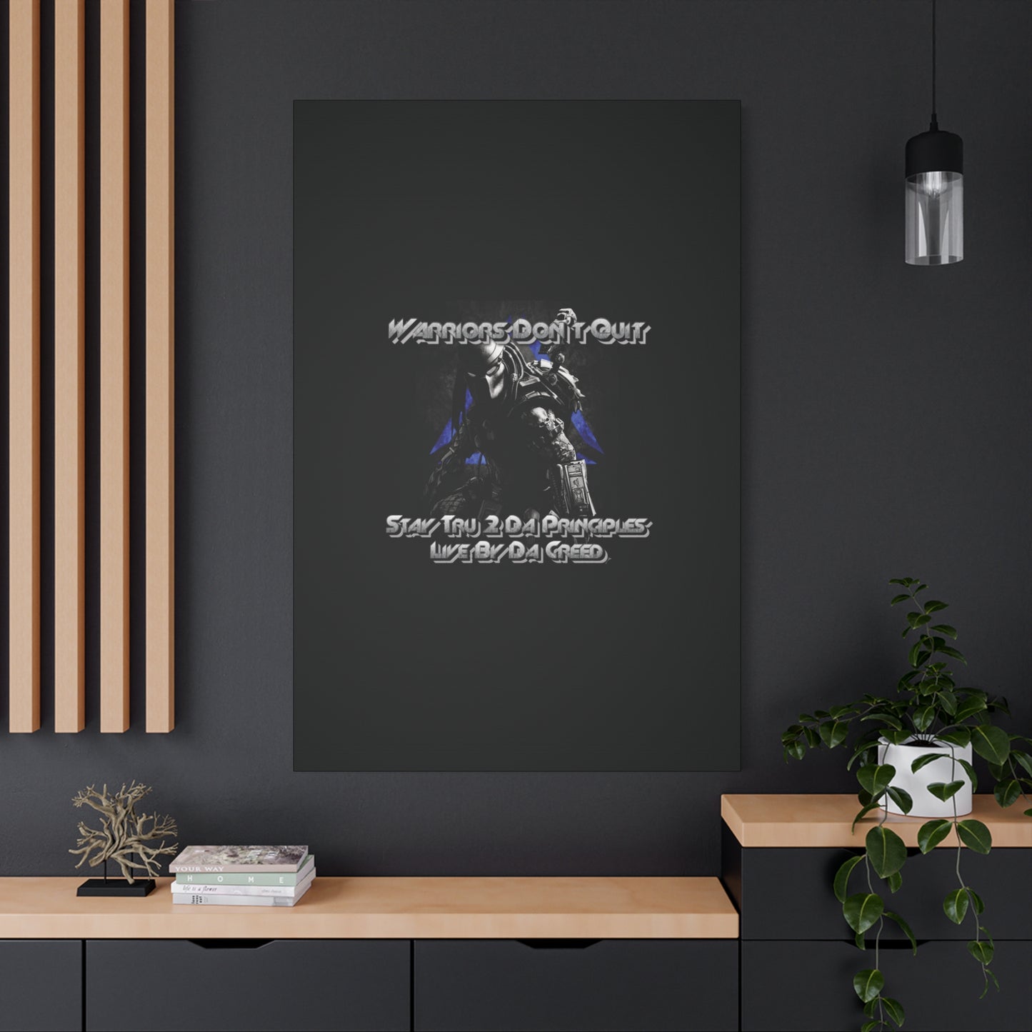 "Warrior's Creed" Canvas Wall Art