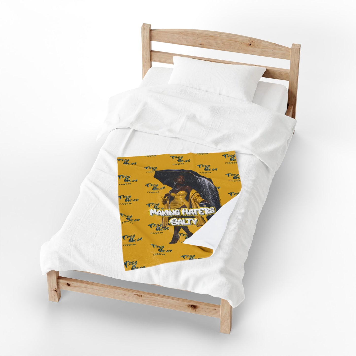 "Haters Salty" Velveteen Plush Blanket
