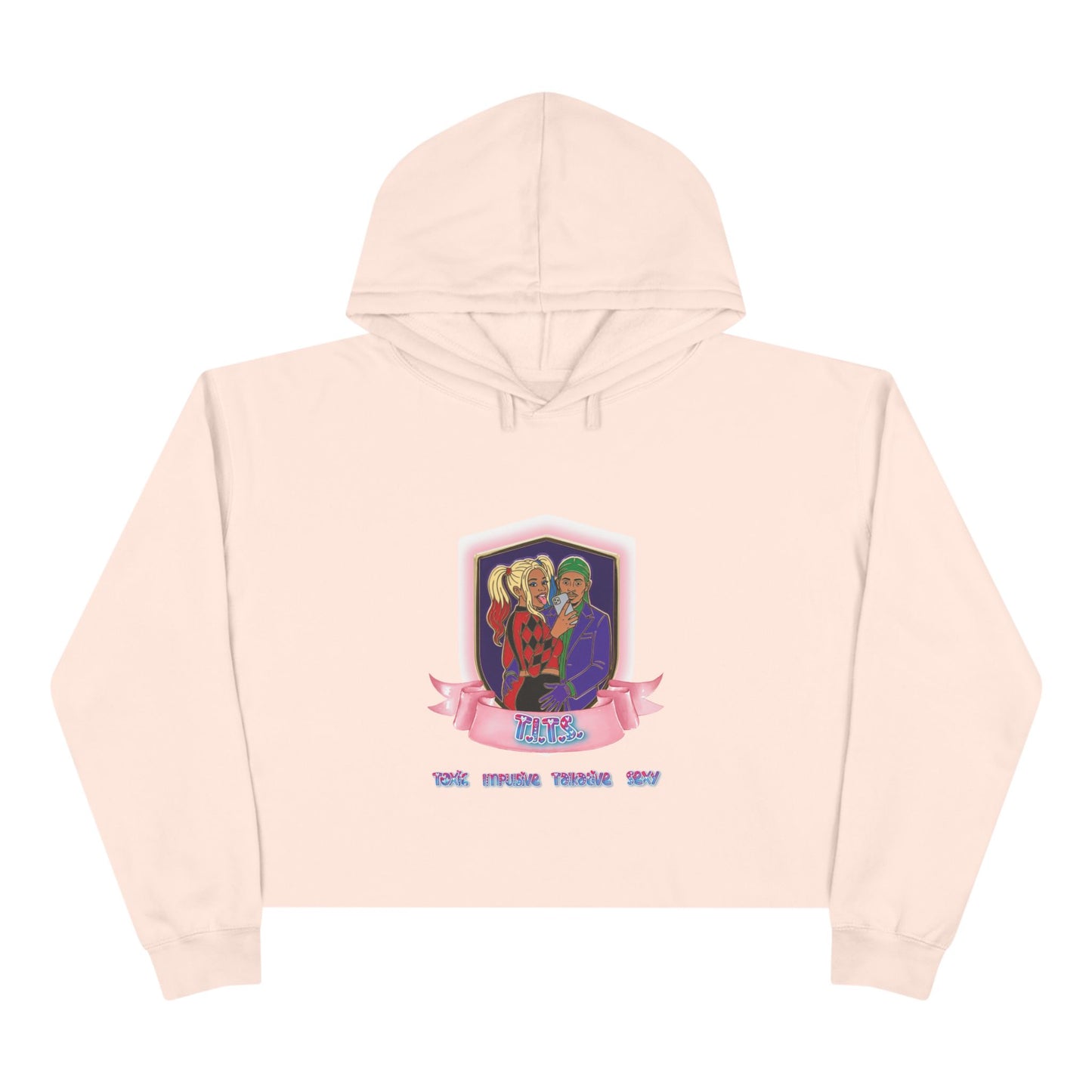 "Twisted/Toxic Love" Crop Hoodie