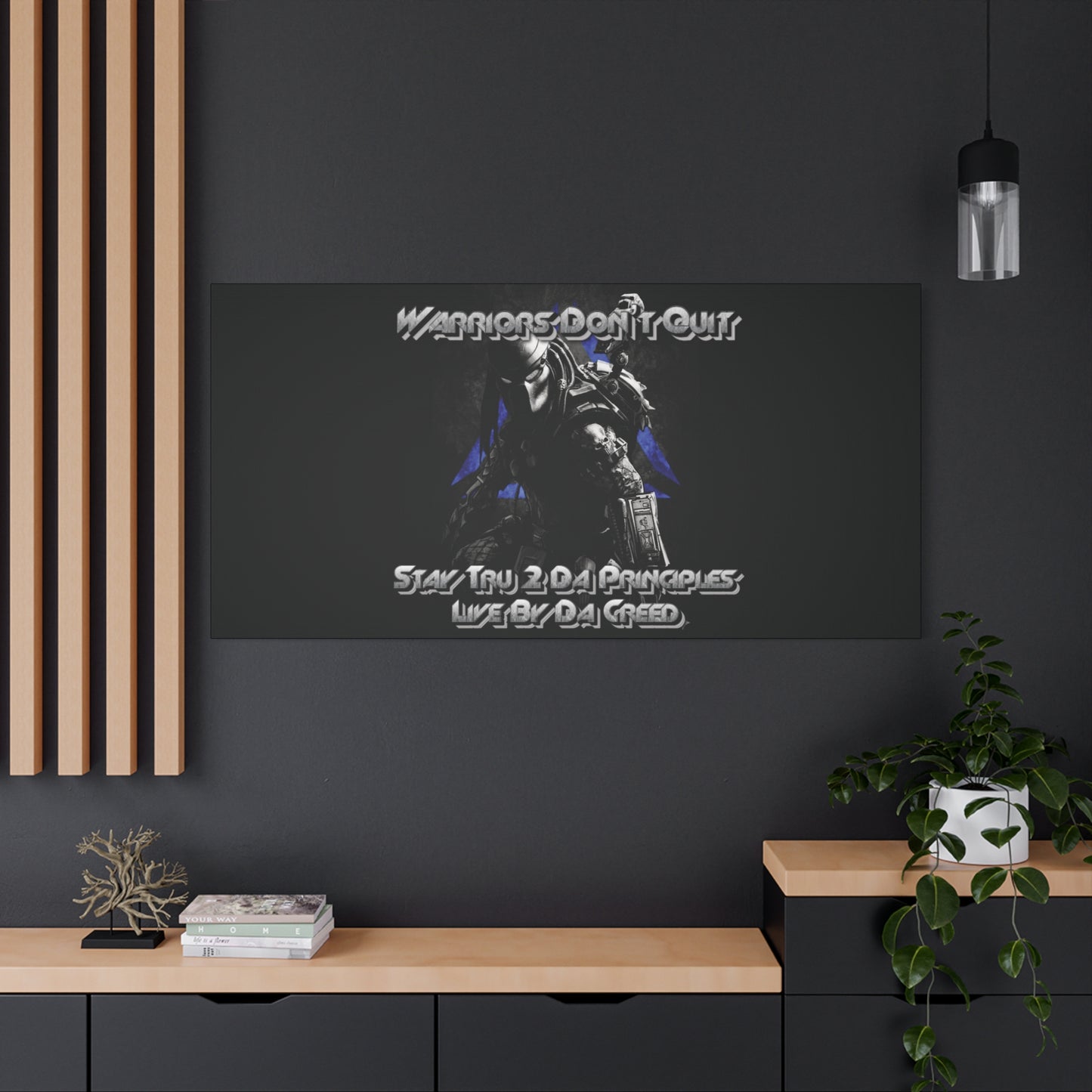 "Warrior's Creed" Canvas Wall Art