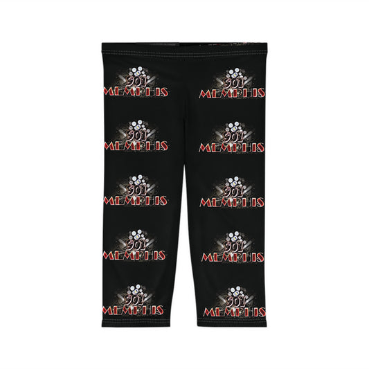 "901 Memphis" Capri Leggings