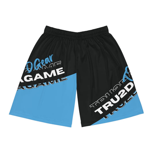 Tru2DaGame(T2DGear) Logo AOP Basketball Shorts