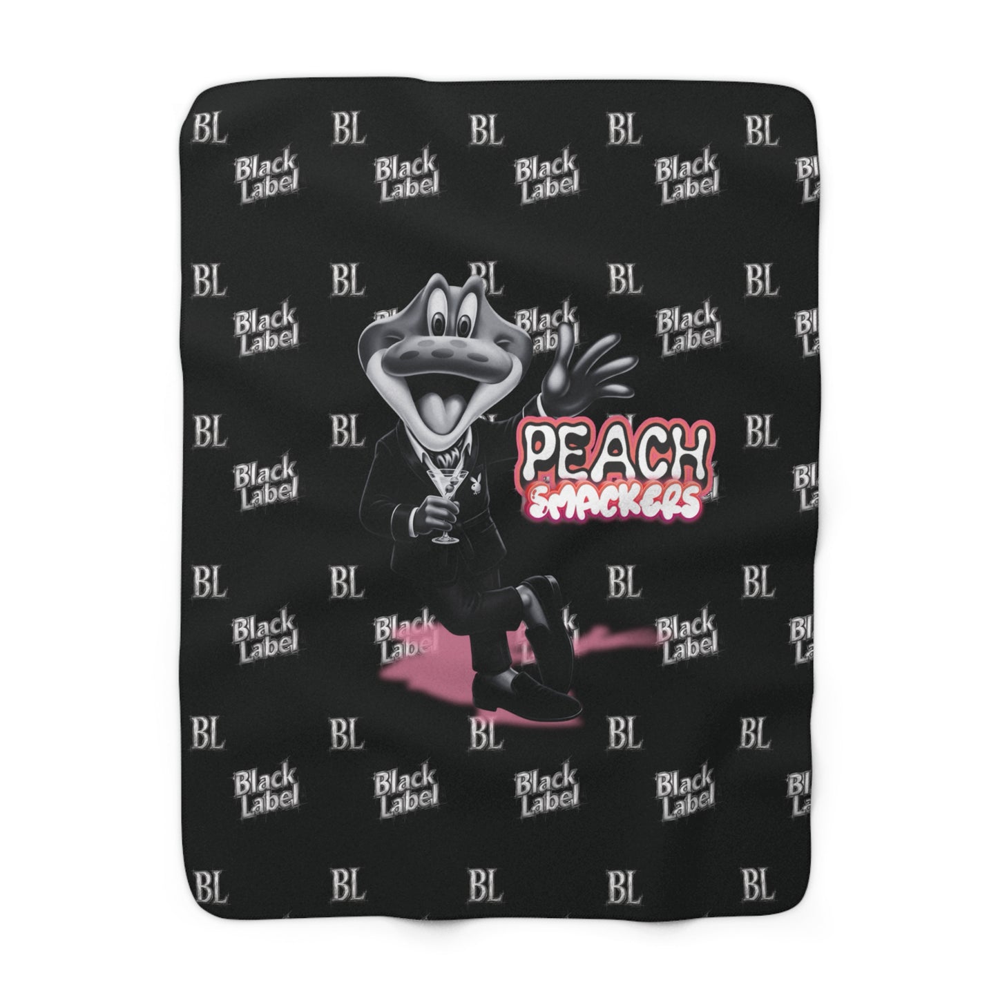 "Peach Smackers" Sherpa Blanket