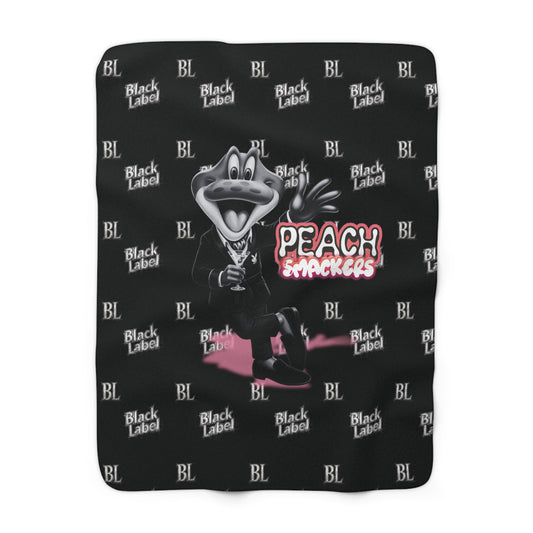 "Peach Smackers" Sherpa Blanket