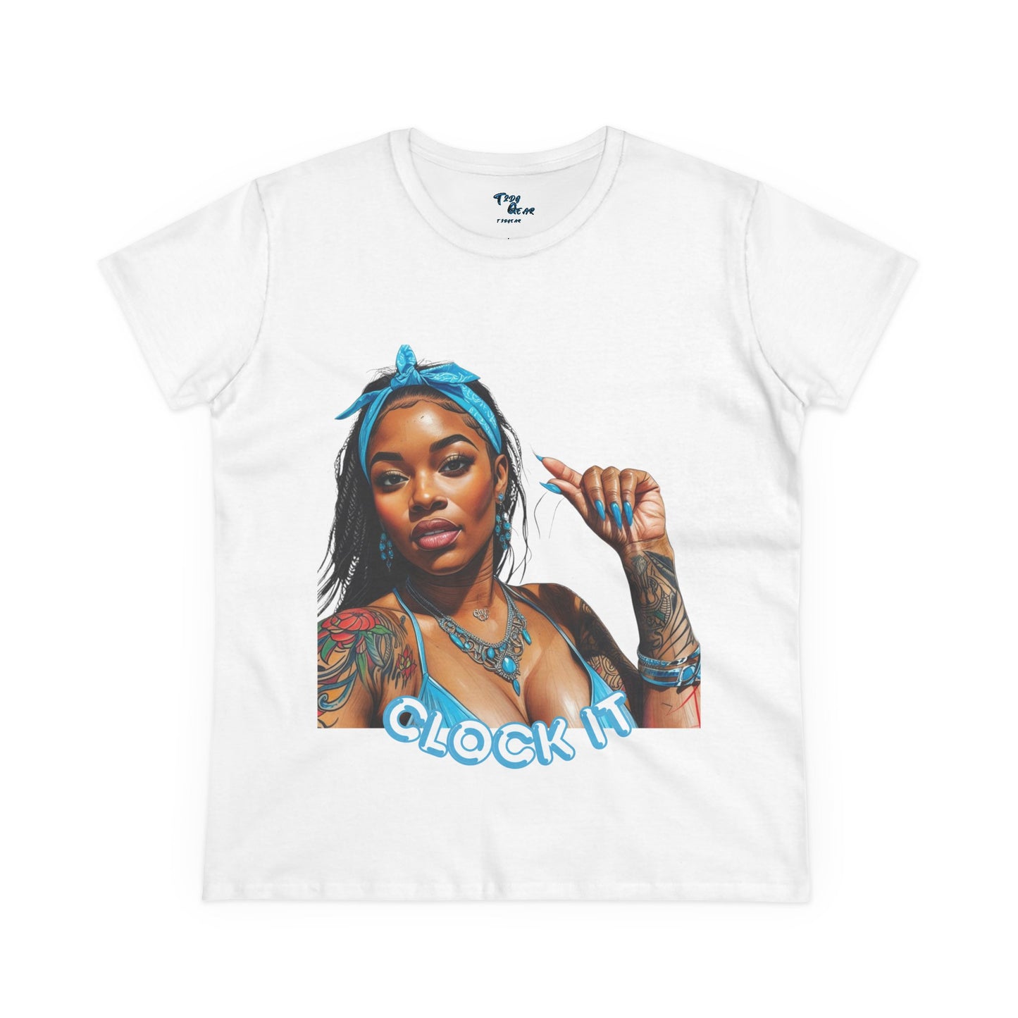 "Clock It" Cotton Graphic Tee